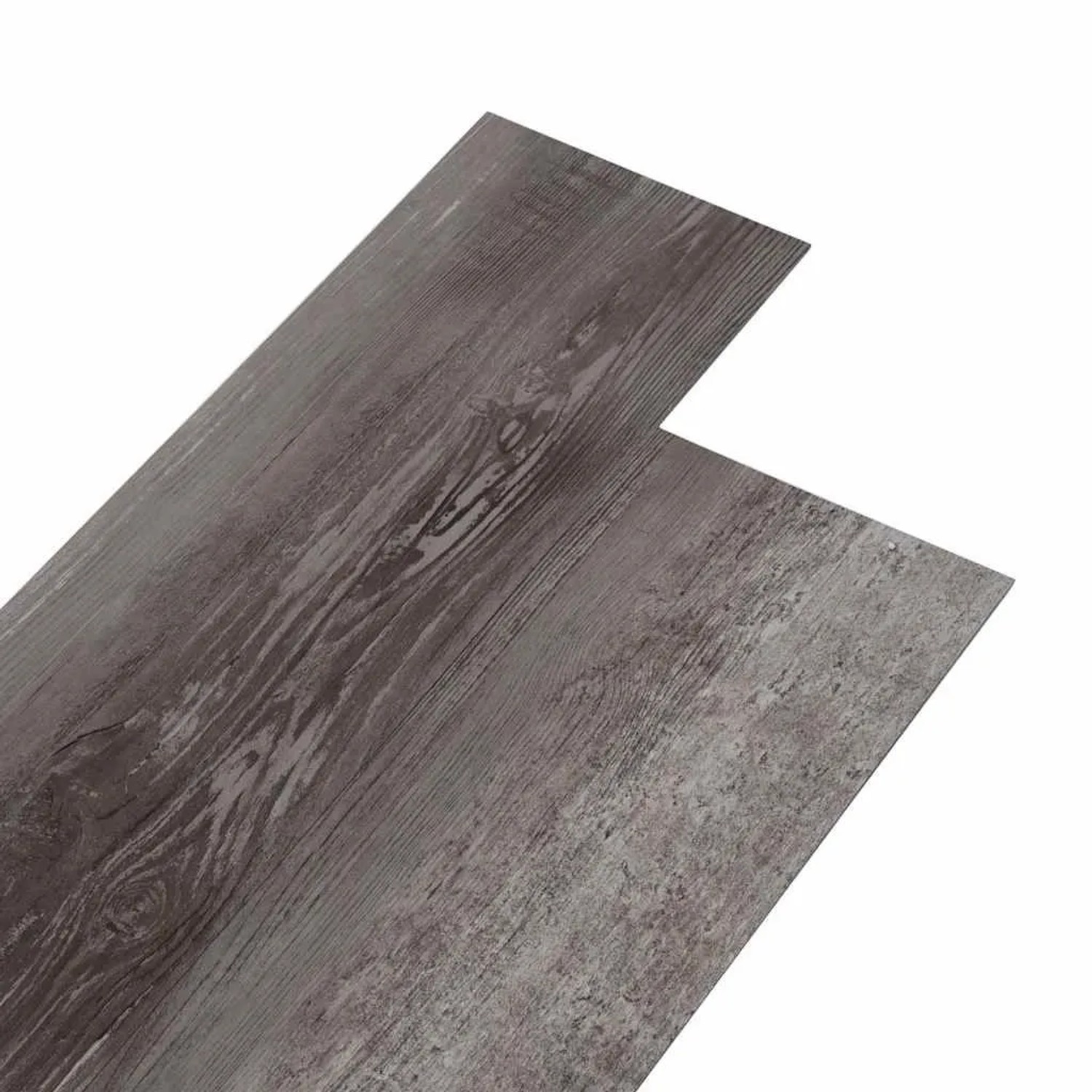 DELUKE Vinylboden PVC-Dielen Selbstklebend Wasserfest 2mm Stärke Rutschfest Laminat Vinyl Bodenbelag Laminatboden Gestreifte Holzoptik 5,02m²