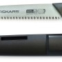 Fiskars Ast-, Hand- und Baumsäge SW 84 mit Köcher. Gartensäge mit orangefarbenem Griff und feststehendem Sägeblatt.