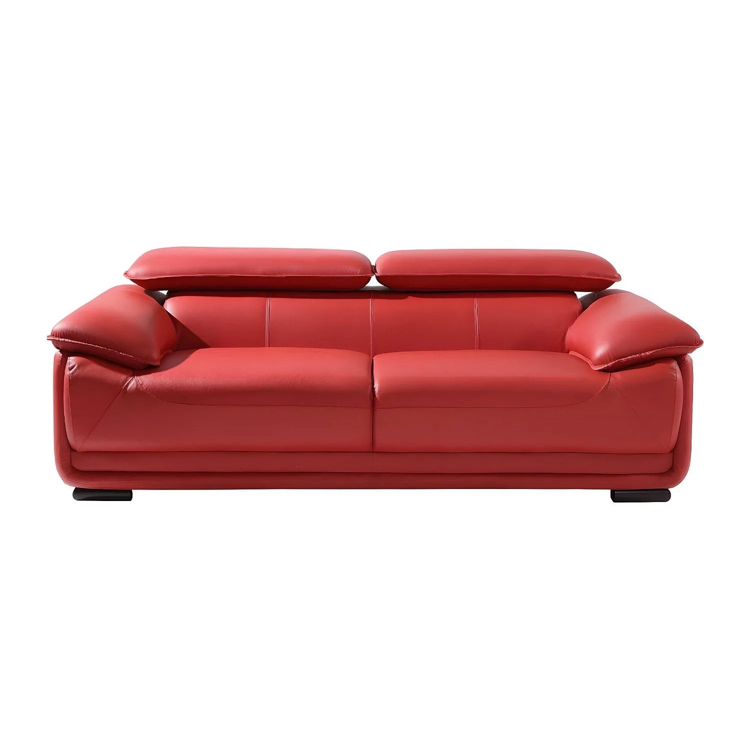 Vente-unique Sofa Ohne Schlafmöglichkeit Macelo Rot 204 cm