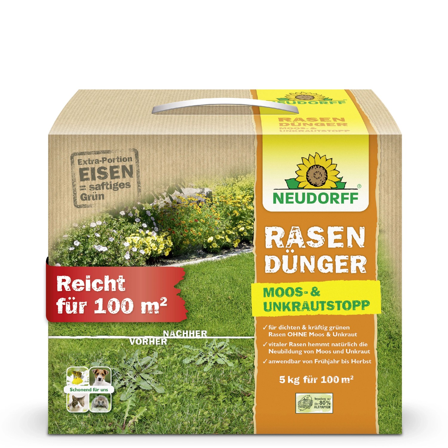 Neudorff Rasendünger Moos- und Unkrautstopp 5 kg