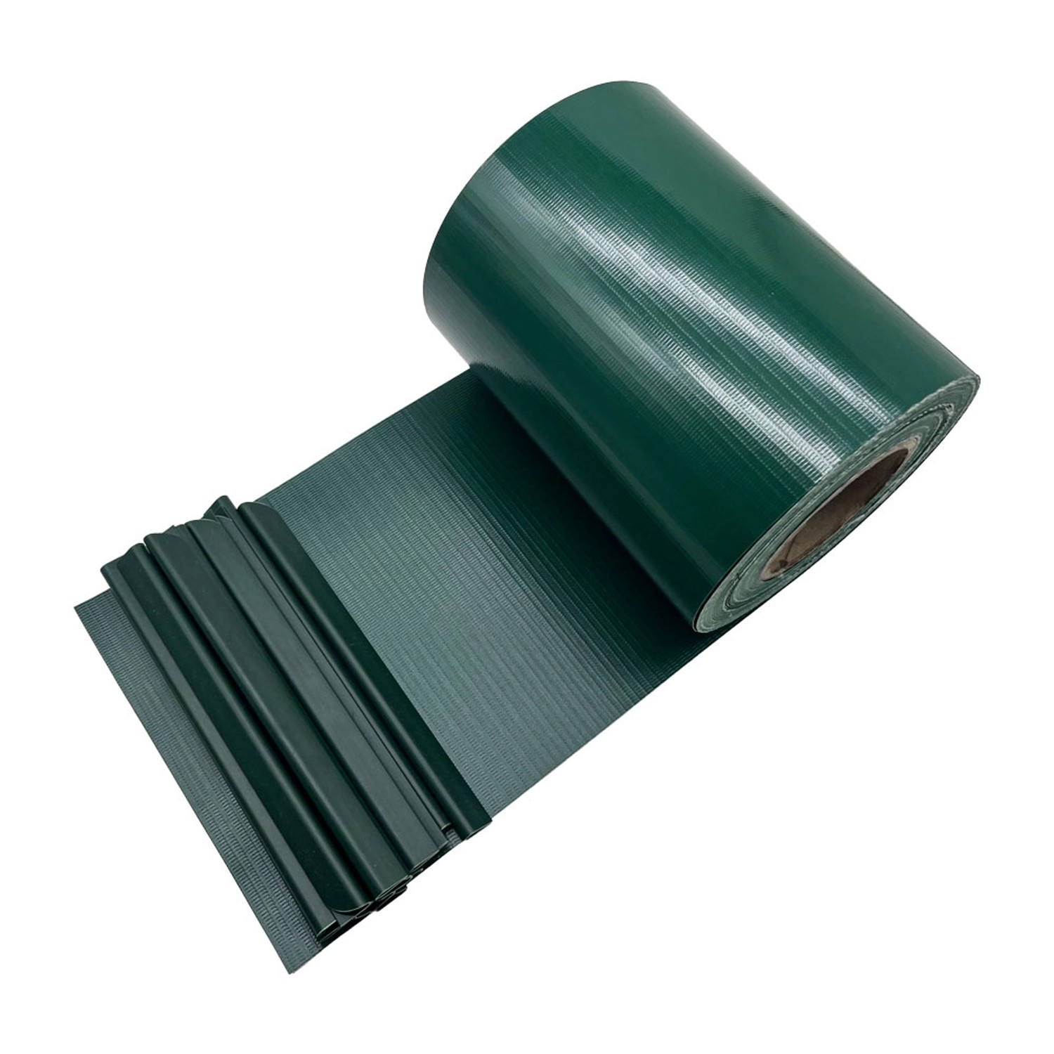 KARAT PVC Sichtschutzstreifen 19 cm x 35 m für Gartenzäune Blickdicht Grün günstig online kaufen