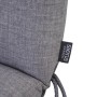 Siena Garden Sesselauflage Comfort, 96x48x7 cm, grau, mit Bindebändern.