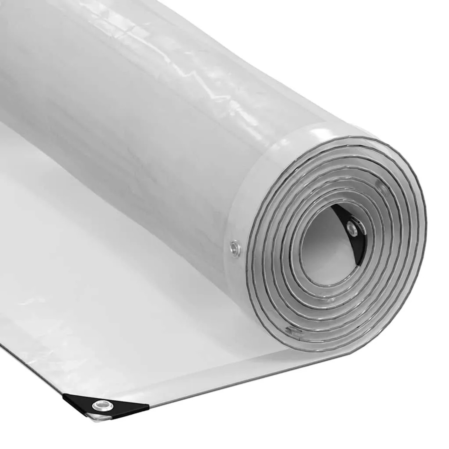 vidaXL Transparente Plane mit Ösen 2x10 m Polyethylen 4018509