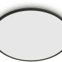 Schwarze, runde Philips LED-Deckenleuchte Superslim 3-in-1, 15W, 1500lm für den Außenbereich.