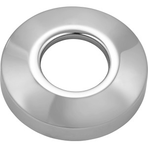Verchromte Messing-Rosette, 67mm, zur Abdeckung von Wanddurchbrüchen bei Siphons.