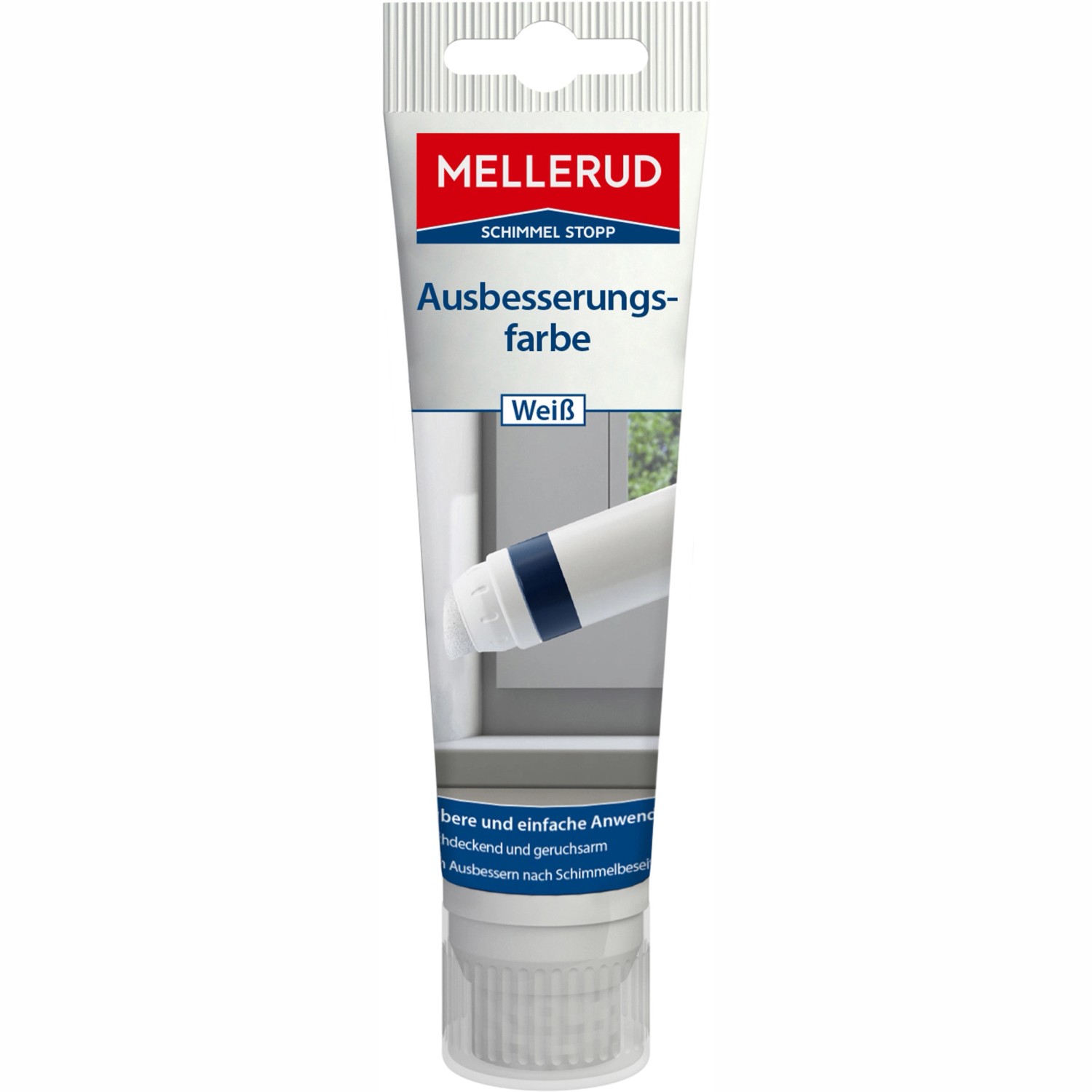 Mellerud Schimmel Stopp Ausbesserungsfarbe Weiss 90 ml