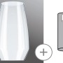Paulmann URail 2Easy Vento Lampenschirm aus Glas, transparent, Ø 17cm.