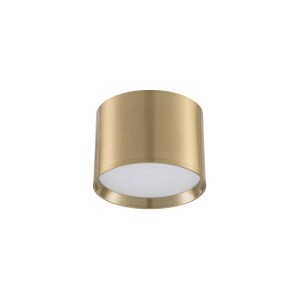 Lindby LED Deckenlampe Nivoria 10020110 Modern in Gold Messing aus Aluminium 1-flammig Wohnzimmerleuchte