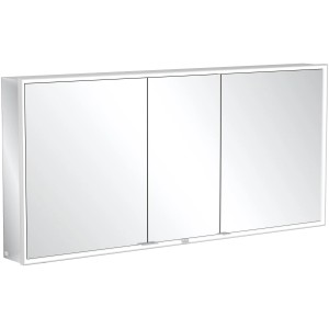 Villeroy & Boch Spiegelschrank My View Now, 160 cm, 3-türig, mit umlaufender LED-Beleuchtung.