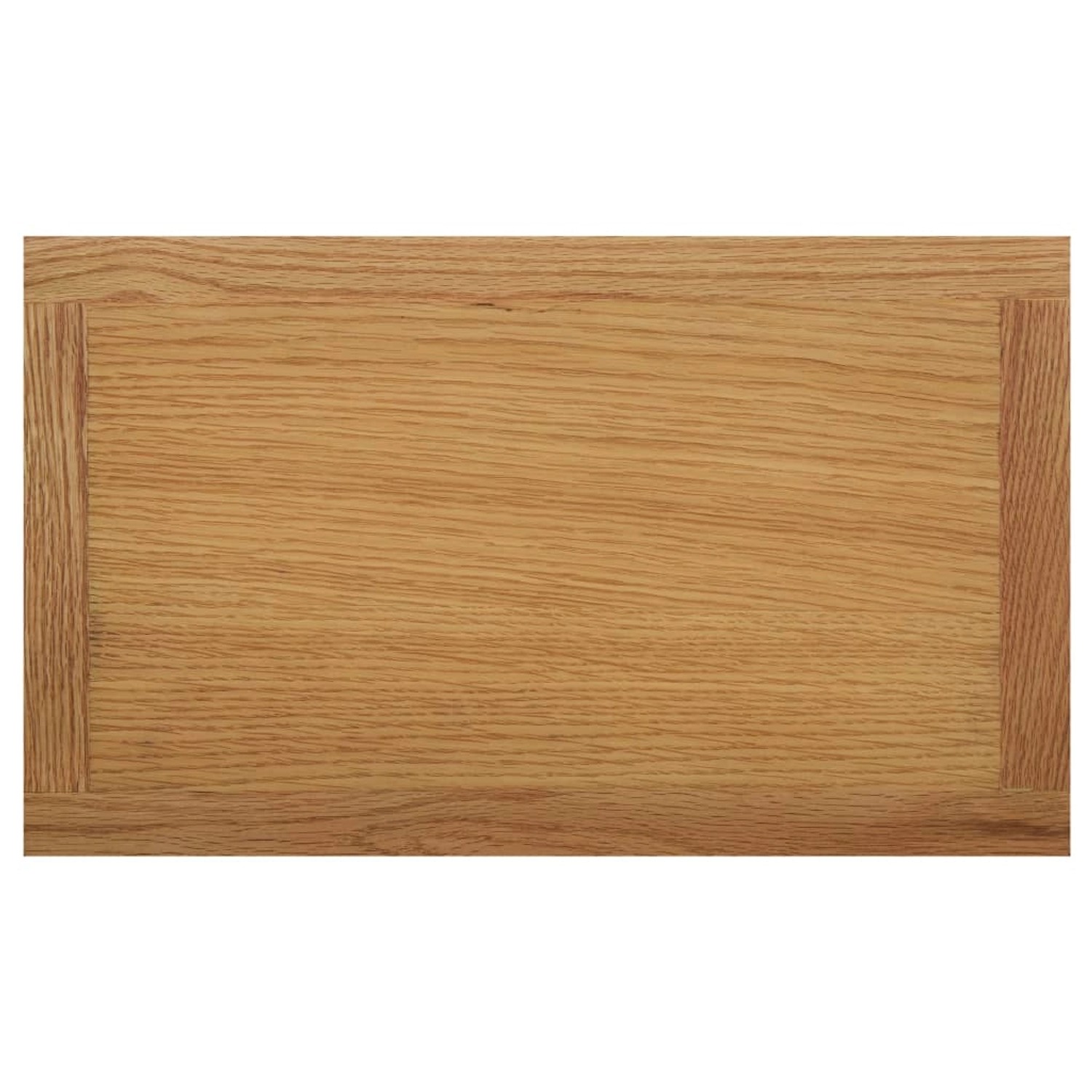 Detailansicht: Tischplatte des vidaXL Zeitungstisch aus Eiche Massivholz.