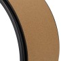 Relaxdays Yogarad Kork Kunststoff Schwarz Rutschfest 12,5 cm x 32 cm 1,1 kg_5