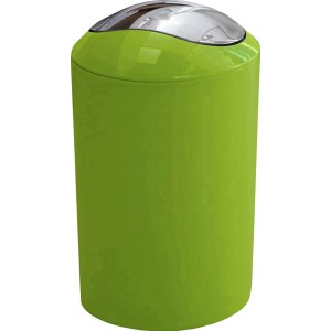 Kleine Wolke Kosmetikeimer Glossy in Maigrün mit Schwingdeckel.