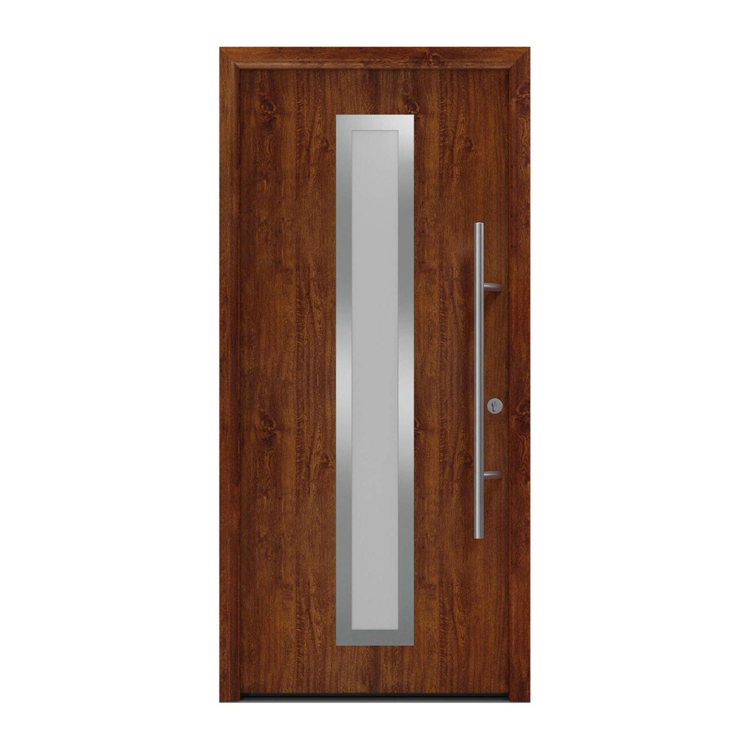EcoStar Haustür Isopro Secur IPS 700S Dark Oak 110 cm x 210 cm DIN R günstig online kaufen