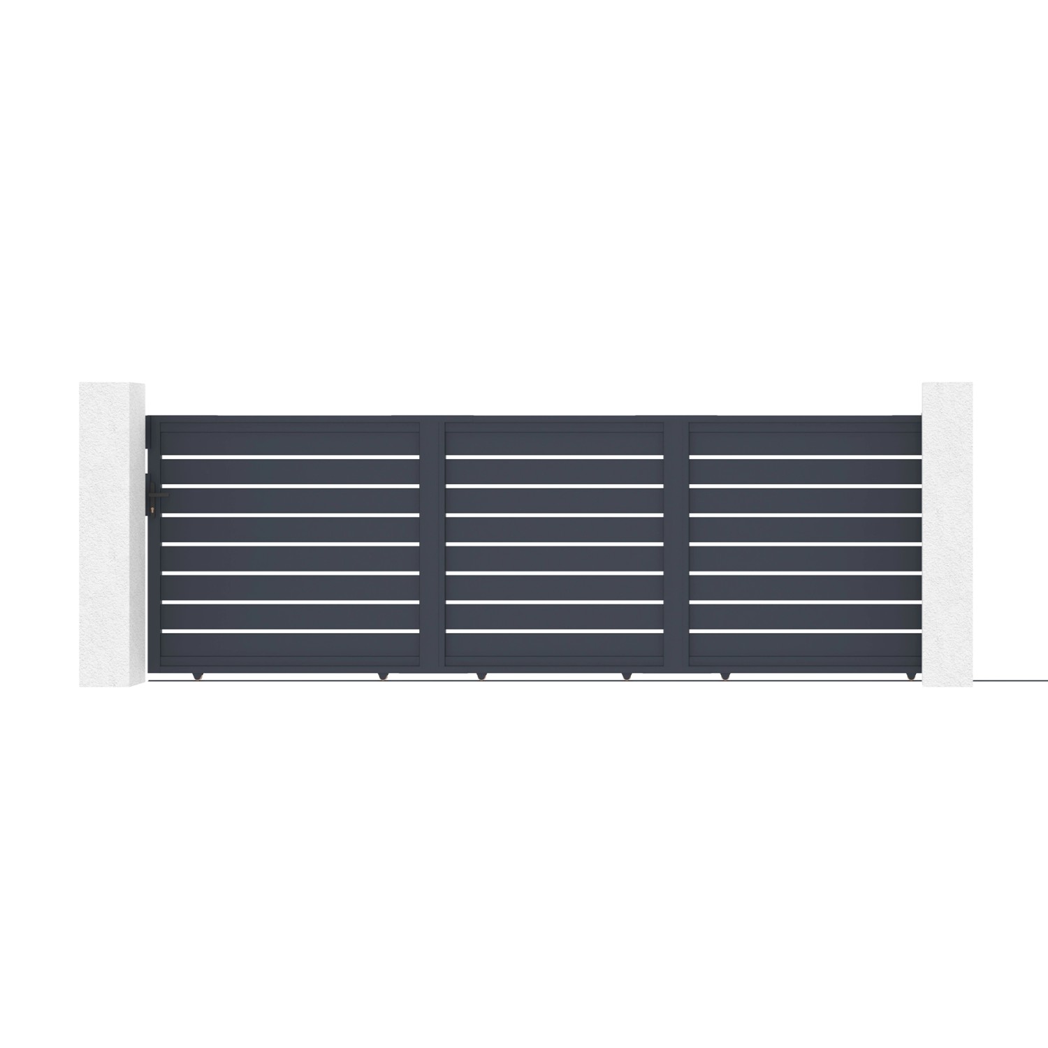 Casanoov 5M Vogel Schiebetor H 160Cm Grau Aluminium günstig online kaufen