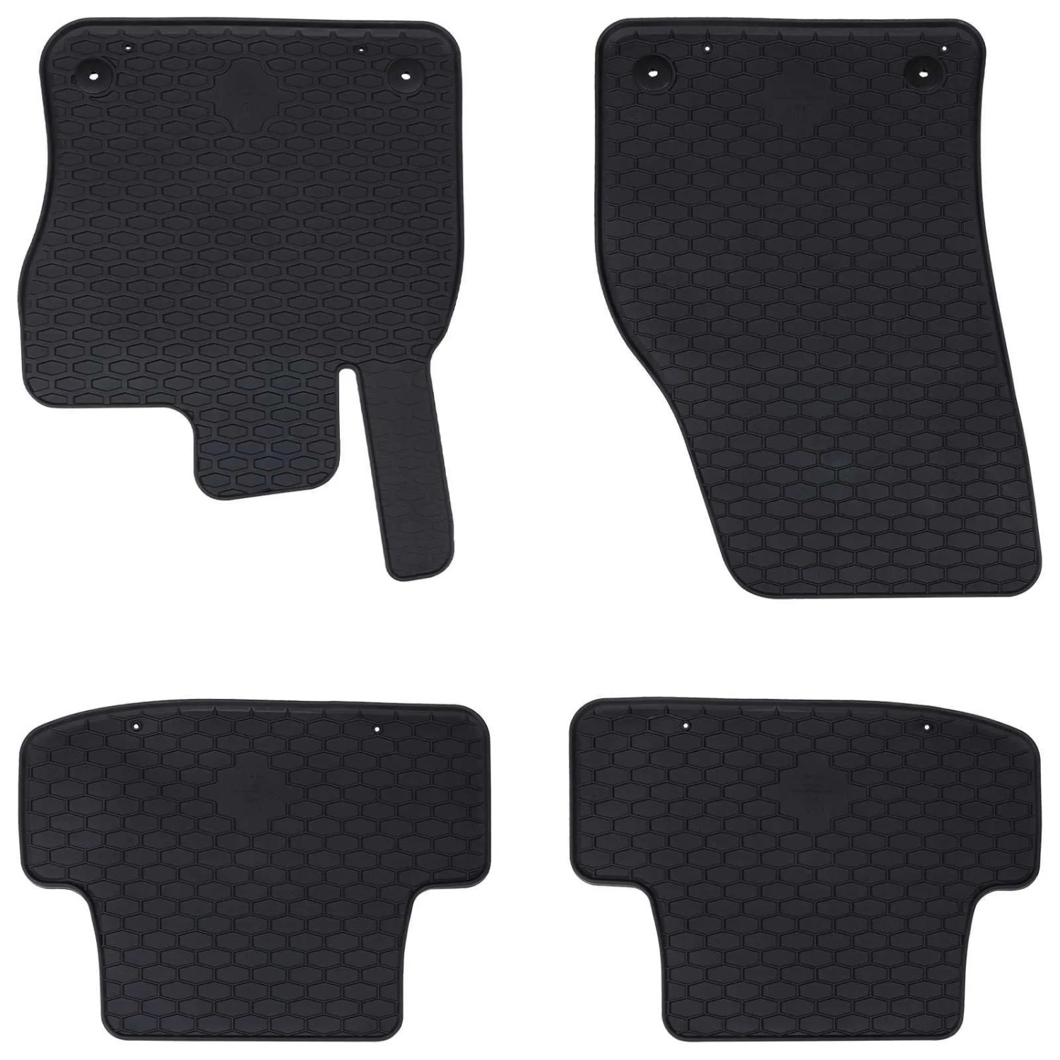 vidaXL Autofußmatte 4-Tlg Schwarz Geeignet für AUDI Q2 2017 Gummi 42029116