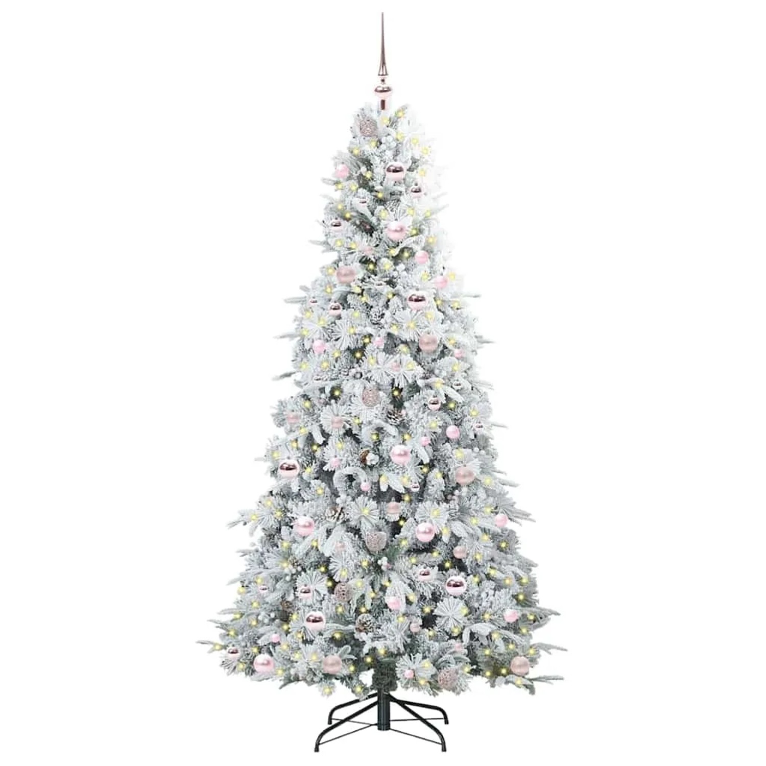 vidaXL Künstlicher Klappbarer Weihnachtsbaum Grün 210 cm PE und PVC 3397499