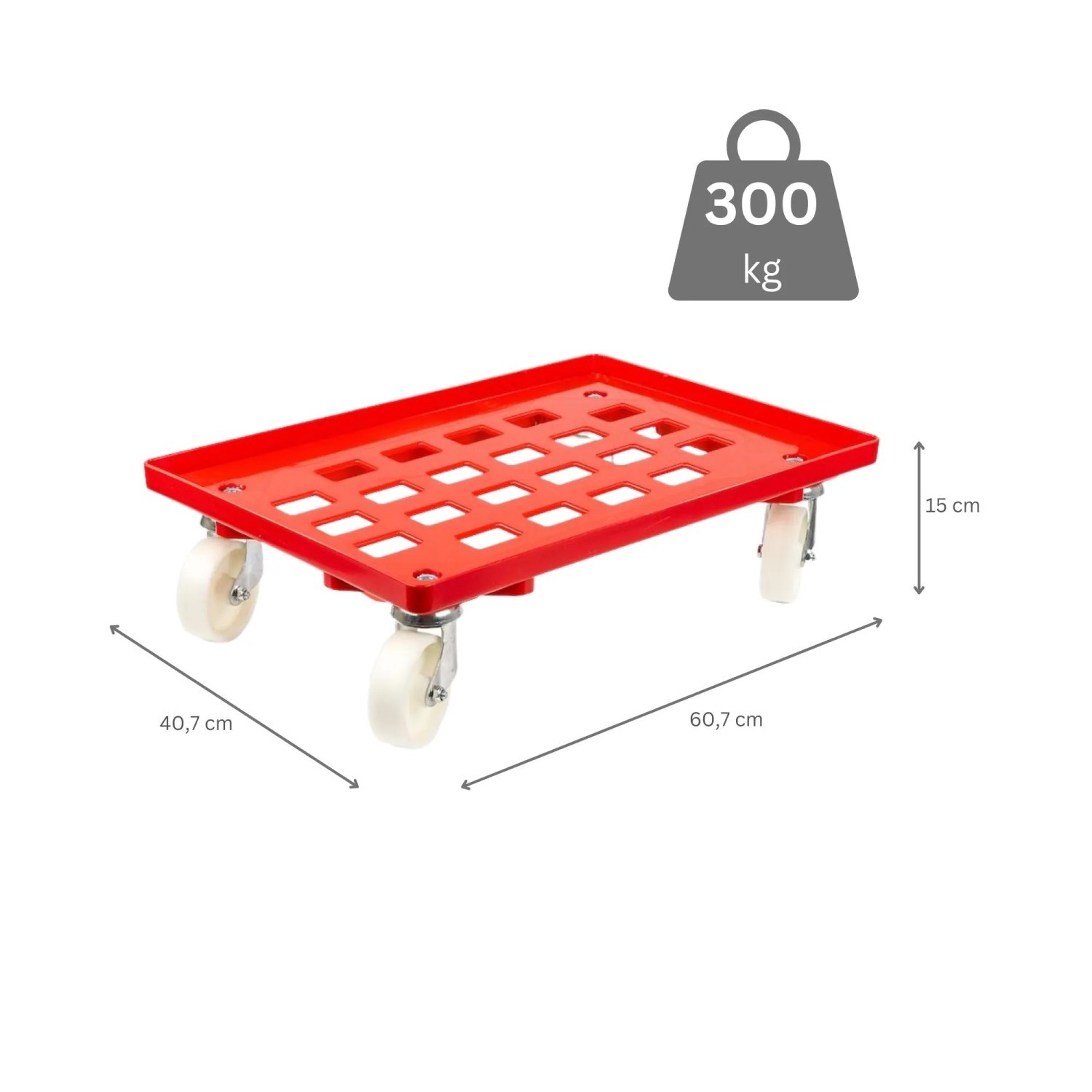 5 Stück Transportroller für Kisten 60 x 40 cm mit 4 Lenkrollen in grün 5 Stück Transportroller für Kisten 60 x 40 cm mit 4 Lenkrollen in grün