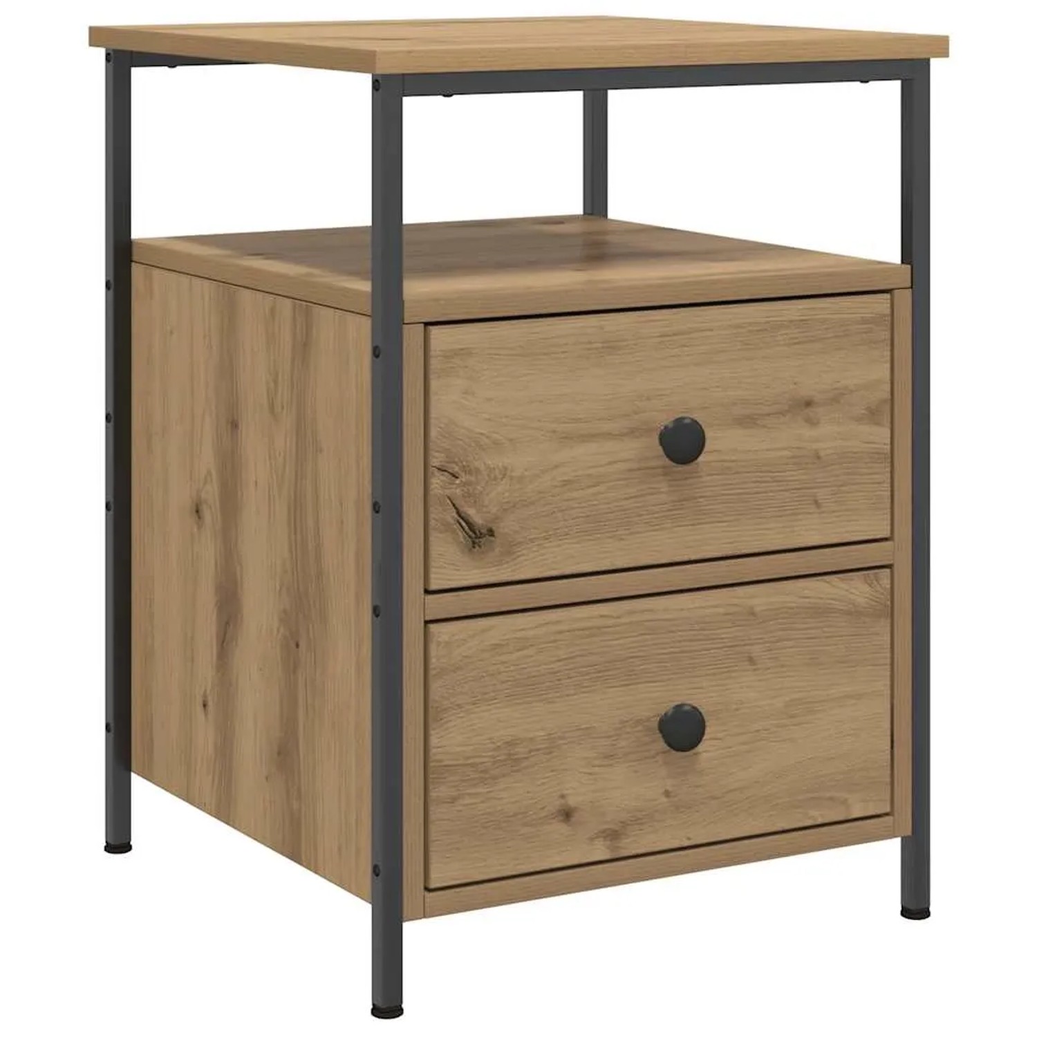 vidaXL Nachttische 2 Stk, Artisan-Eiche 44x45x60 cm Holzwerkstoff 857257_5