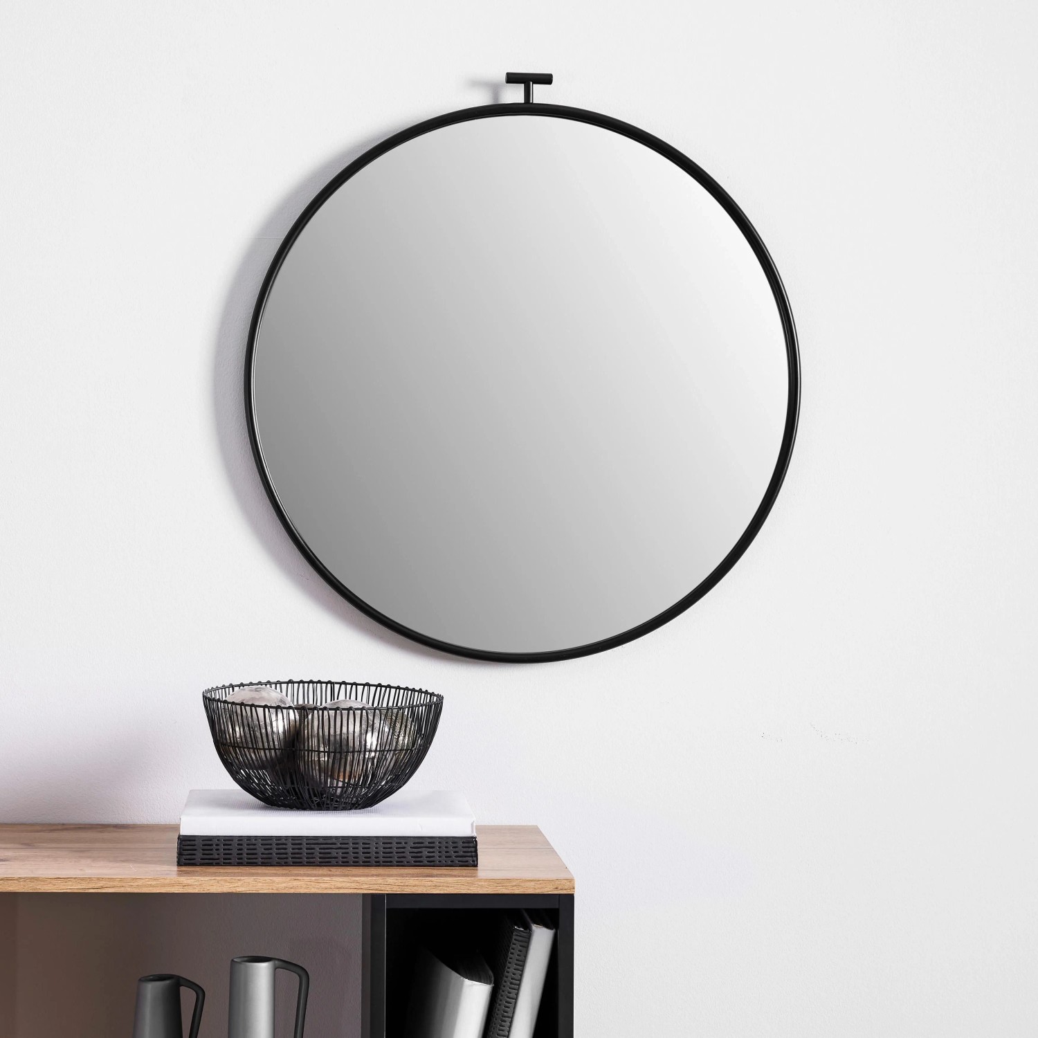 Bessagi Home Spiegel Meo Ø 60cm Schwarz