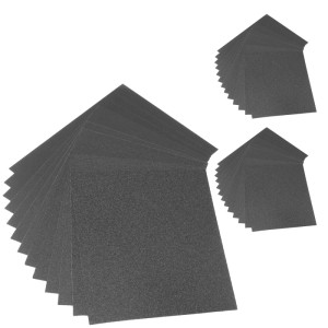 STAHLWERK Schleifpapier Set, 36-teilig, Siliziumcarbid, verschiedene Körnungen.