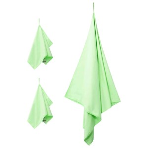 vidaXL Sporthandtuch Set 3-Tlg Grün Polyester und Polyamid 42011503