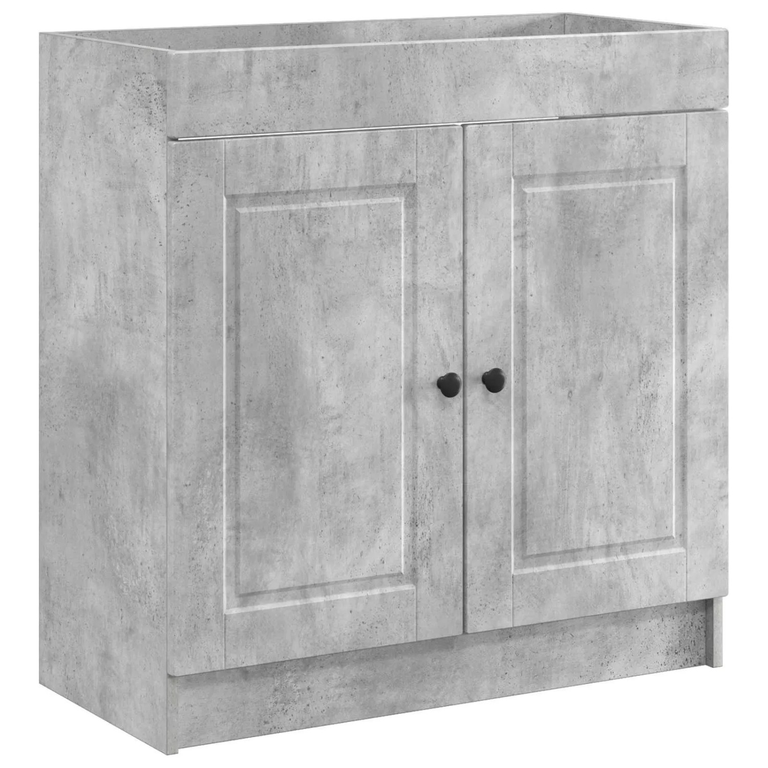vidaXL Unter dem Waschbecken Badschrank Betongrau 56 x 37,5 x 81 cm 890067