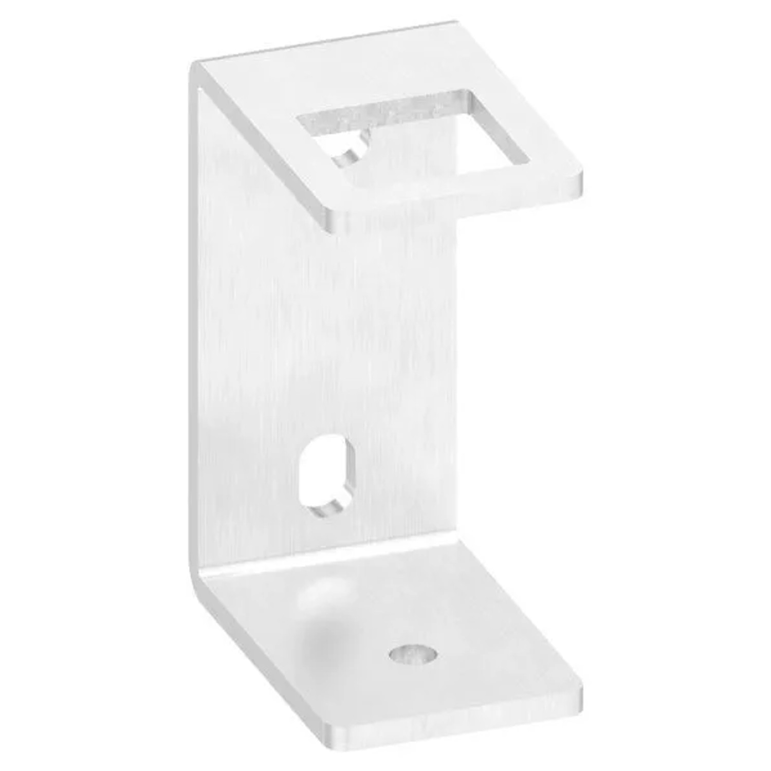 FeNau Wandbefestigung Für Geländerpfosten Edelstahl V2A 40x40 mm Platte 130x60x6 mm Zum Anschweißen