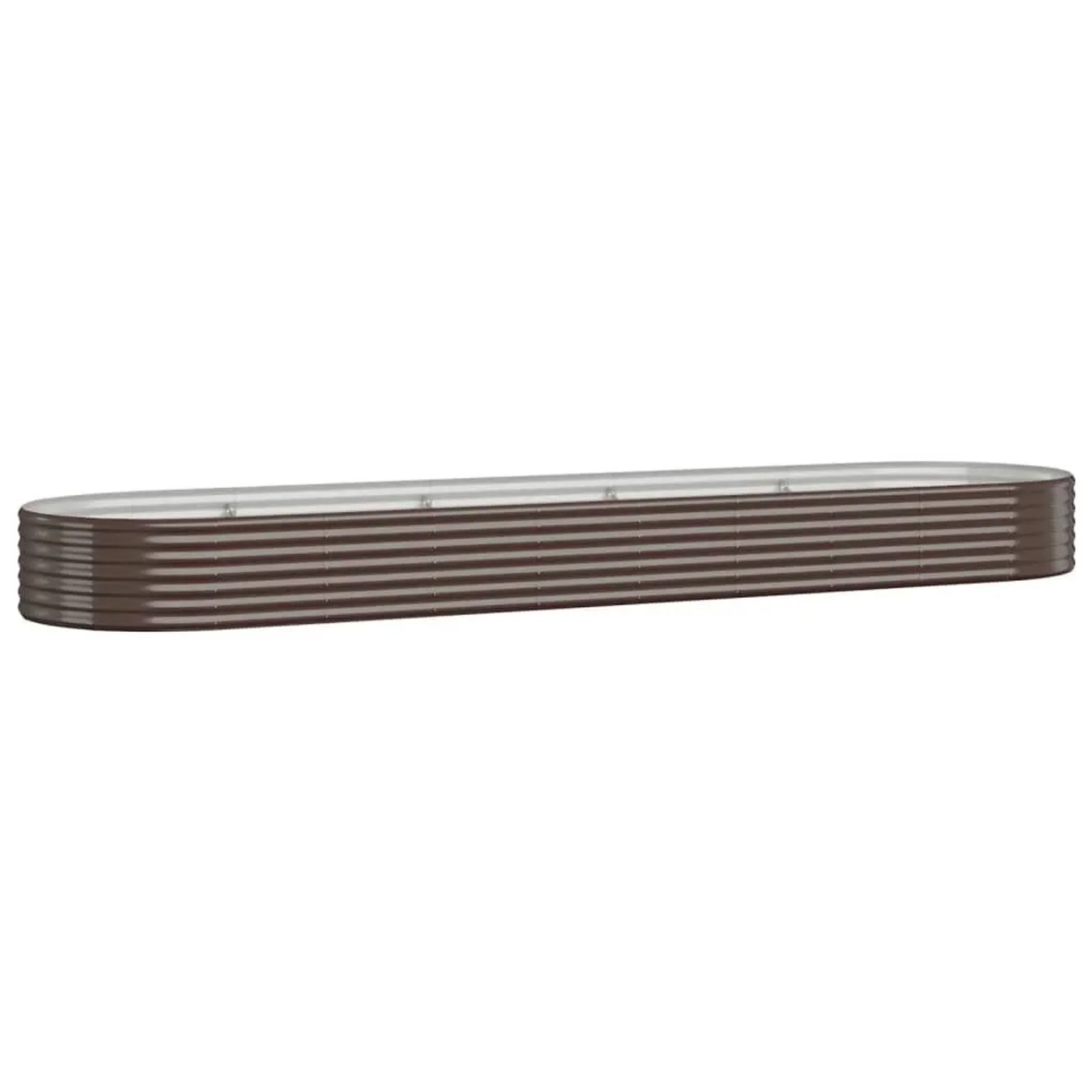 Furnicato Hochbeet Verzinkter Stahl 396x100x36 Cm Braun