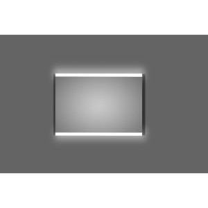 Rechteckiger DSK Design LED-Lichtspiegel Chryst. Duoro, 50x70 cm, mit umlaufender LED-Beleuchtung.