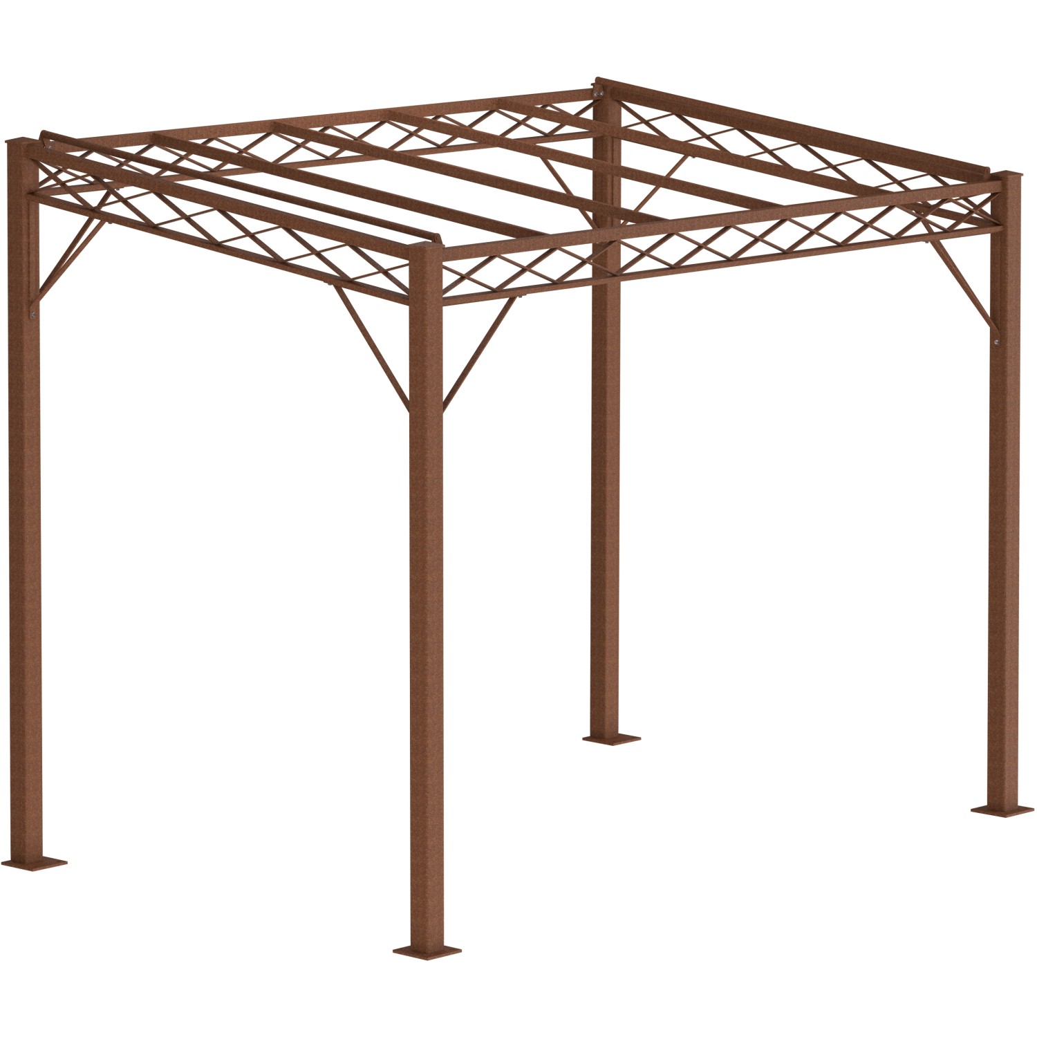 Eleo Pergola Ischia 252,2 cm x 308 cm x 204 cm Unbeschichtet günstig online kaufen