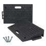 2er Set TRUTZHOLM Bordsteinrampen aus Gummi, je 50x32x10cm, mit Schrauben.