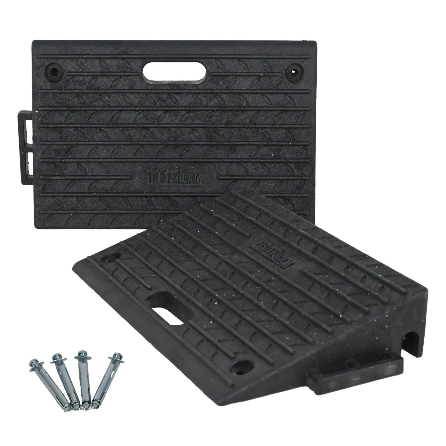 TRUTZHOLM Bordsteinrampe 2er Set 50x32x10cm Tragkraft 2t Gummi