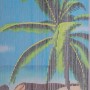 Türvorhang Bambus Paradise mit Palmenmotiv, 90x200 cm, als Raumteiler oder Deko.