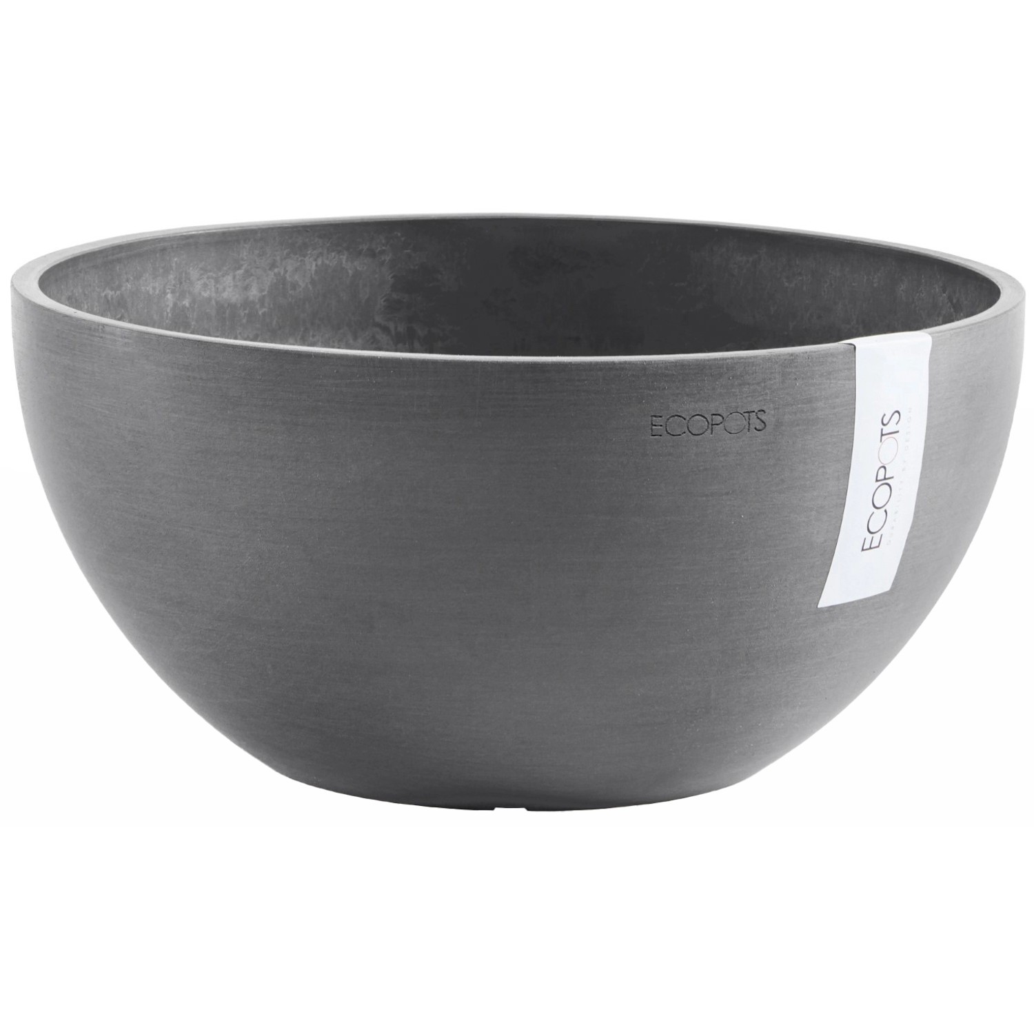 Ecopots Pflanzschale Brussels Grau 35 cm günstig online kaufen