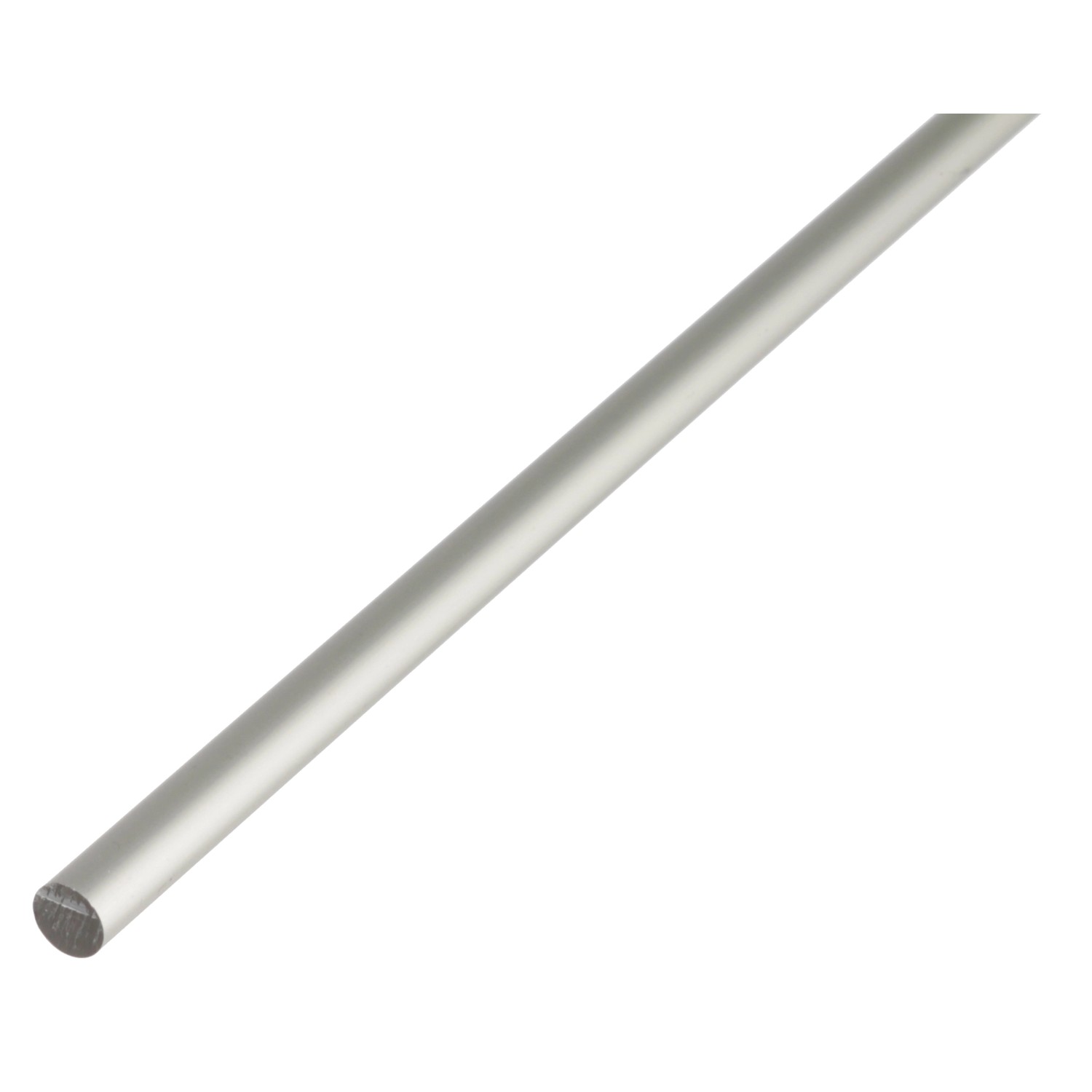 Thumbnail - Rundstange Silber eloxiert 10 mm x 10 mm x 2000 mm