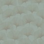 Origin Vliestapete mit Ginkgoblätter Muster in Salbeigrün. Dekorative Tapete für Wohnräume.