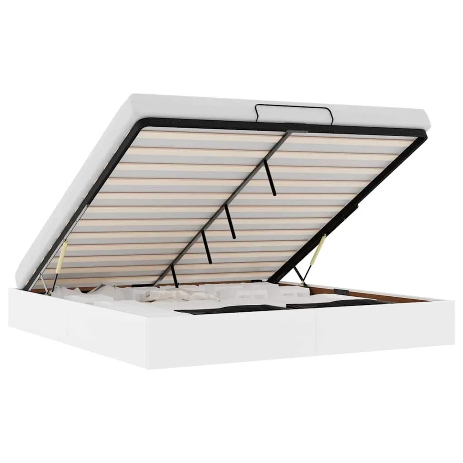 Thumbnail - vidaXL Ottoman-Bett ohne Matratze Weiß 180x200 cm Kunstleder 3310815