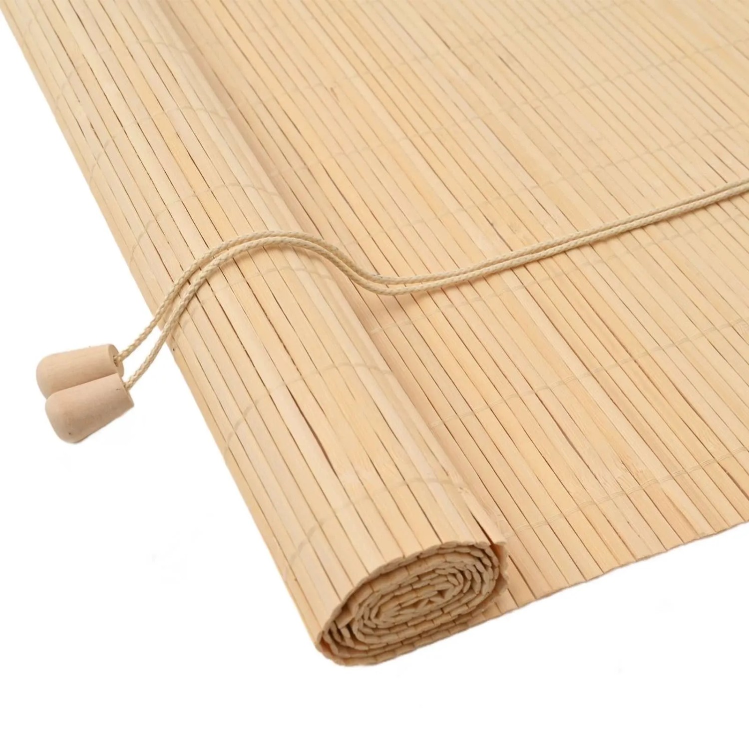 vidaXL Rollo mit Vorhängen Natur 140 x 220 cm Bambus 42006891