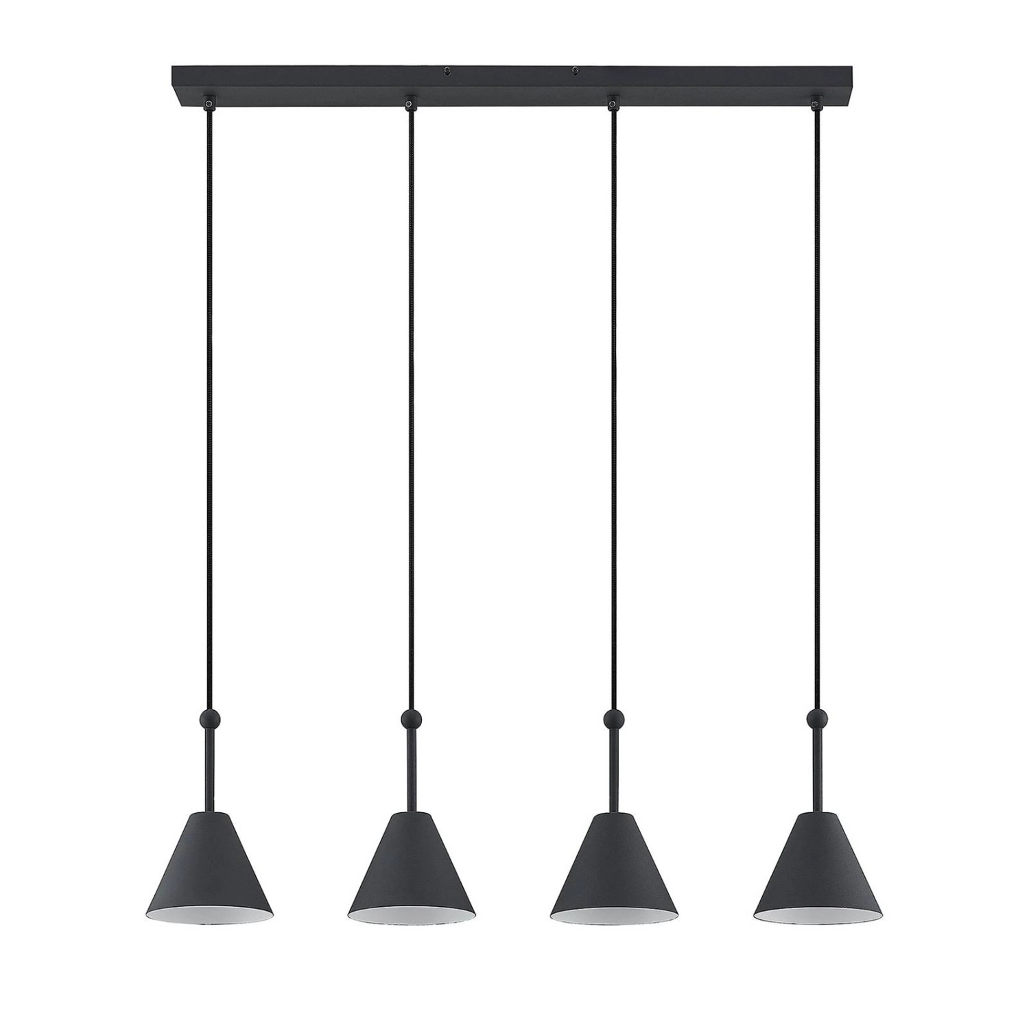 Lucande Wandleuchte Wandlampe Innen Phina 9627326 Modern in Schwarz aus Met günstig online kaufen