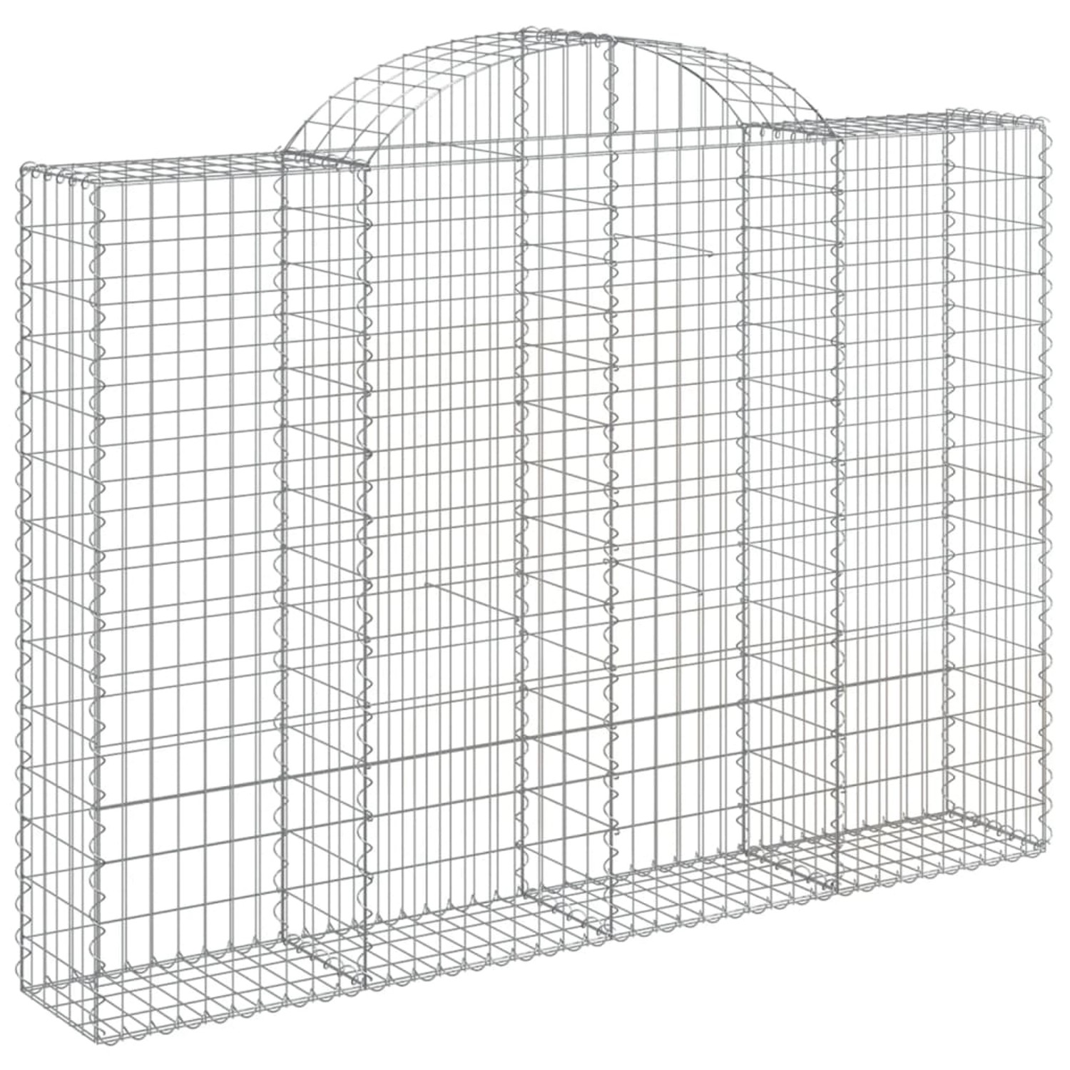 vidaXL Gabionen mit Hochbogen 11Stk 200x30x140/160cm Eisen 1665982