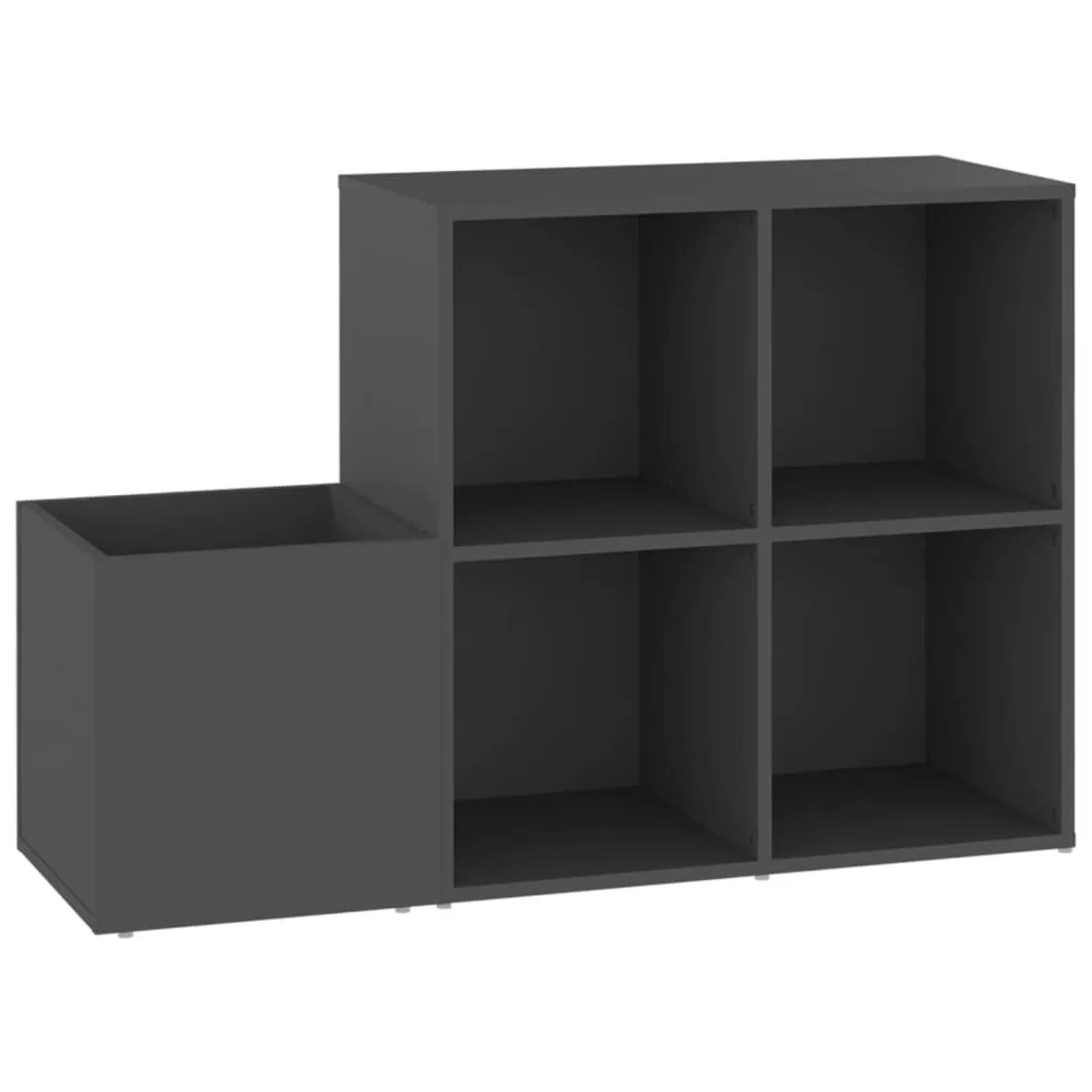 vidaXL Flur-Schuhschrank Grau 105x35,5x70 cm Holzwerkstoff 808253