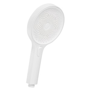 Kronenbach Handbrause SUPRA 2.0 Selecta, Puderregen, Weiß Matt, runde Form.