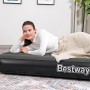 Bestway TriTech Luftbett für 1 Person, 185x76x25cm, mit liegender Person und Decke.