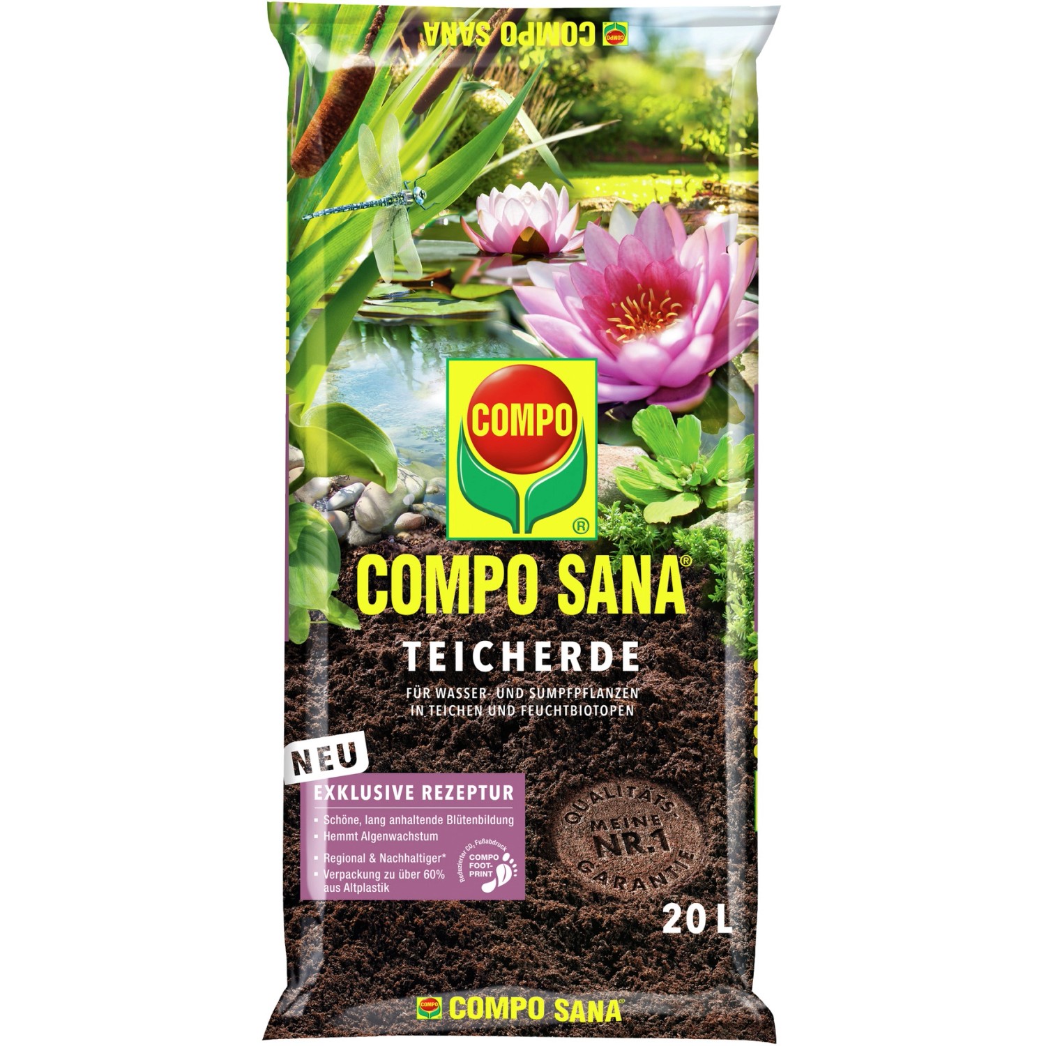 Compo Sana Teicherde 720 l (36 x 20 l) 1 Halbpalette