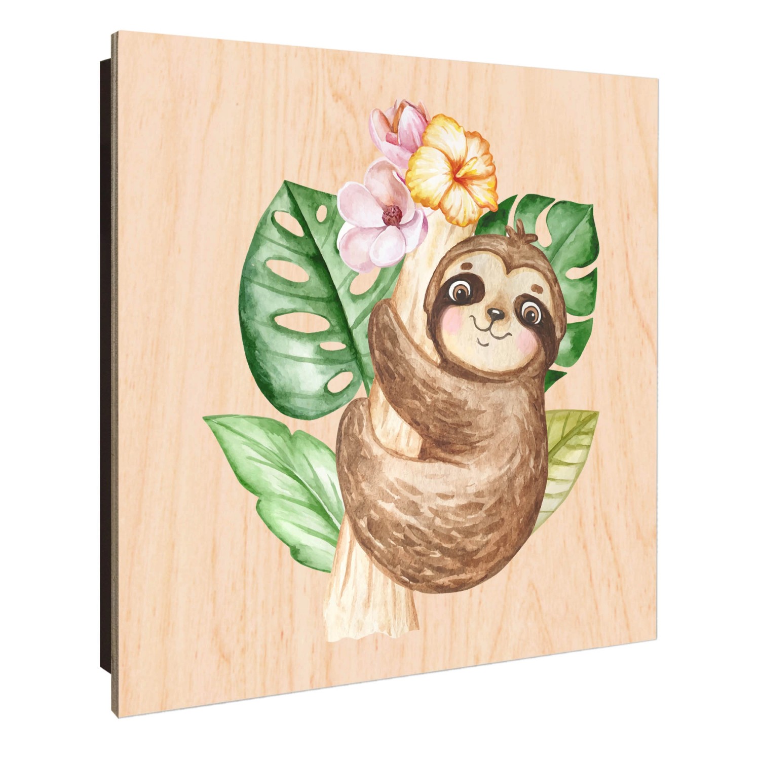Banjado Großer Schlüsselkasten Holz 30x30cm Schwarz Scharnier Links 50 Hake günstig online kaufen
