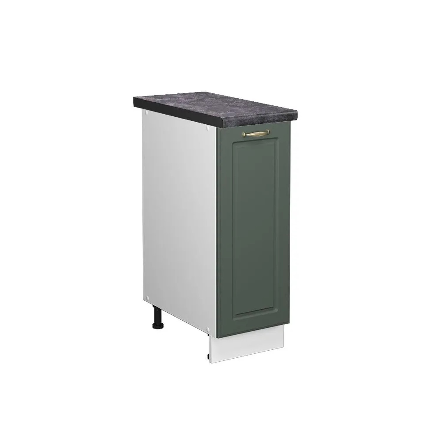 Vicco Apothekerschrank Fame-Line Grün-Gold Landhaus Weiß 30 cm AP Anthrazit