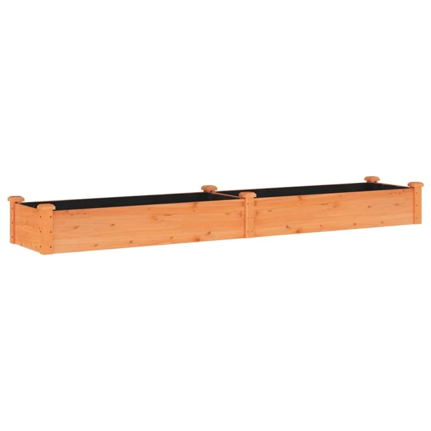 vidaXL Hochbeet mit Einsatz Braun 240x45x25 cm Massivholz Tanne 364296