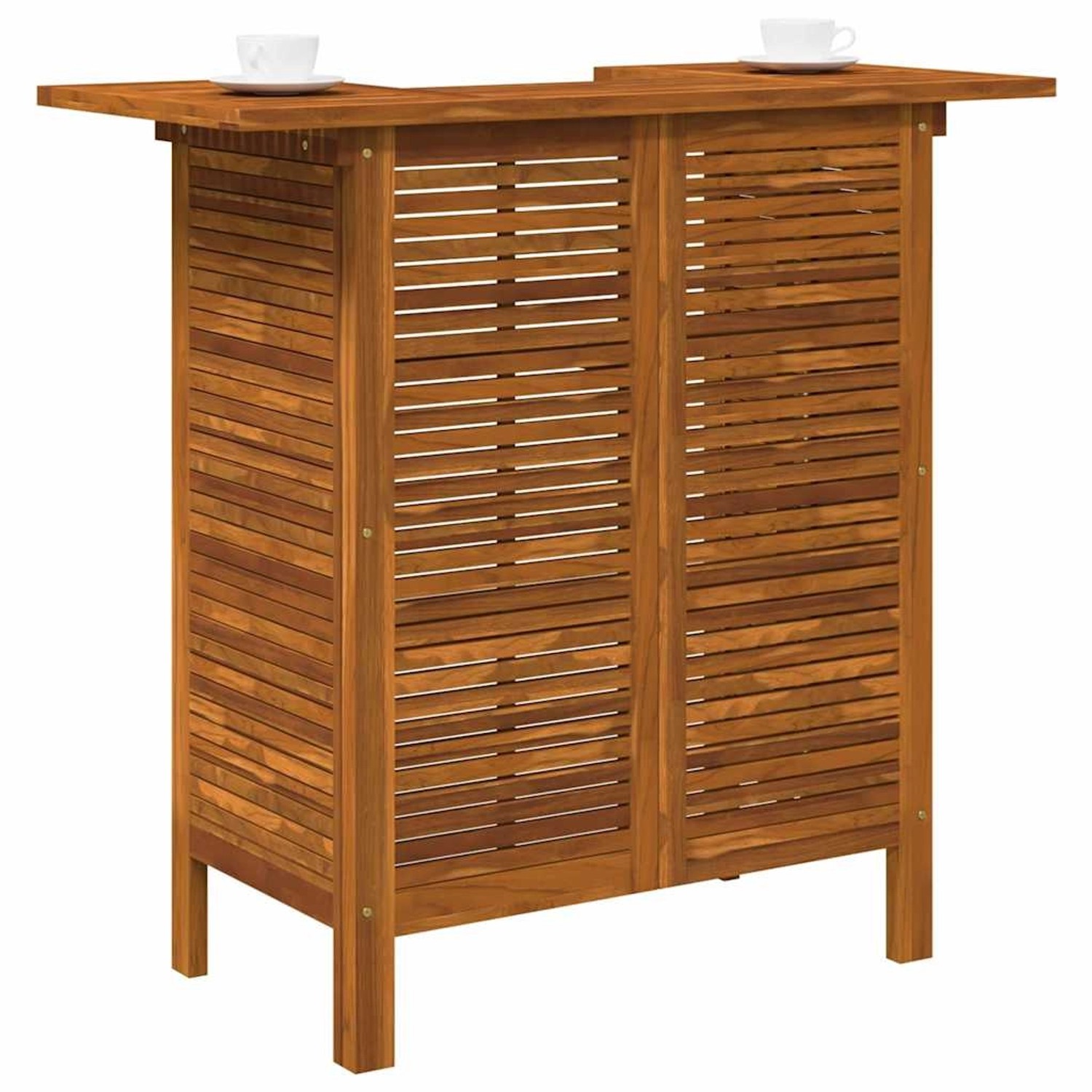 vidaXL Bartisch 110x50x105 cm Massivholz Akazie 44007