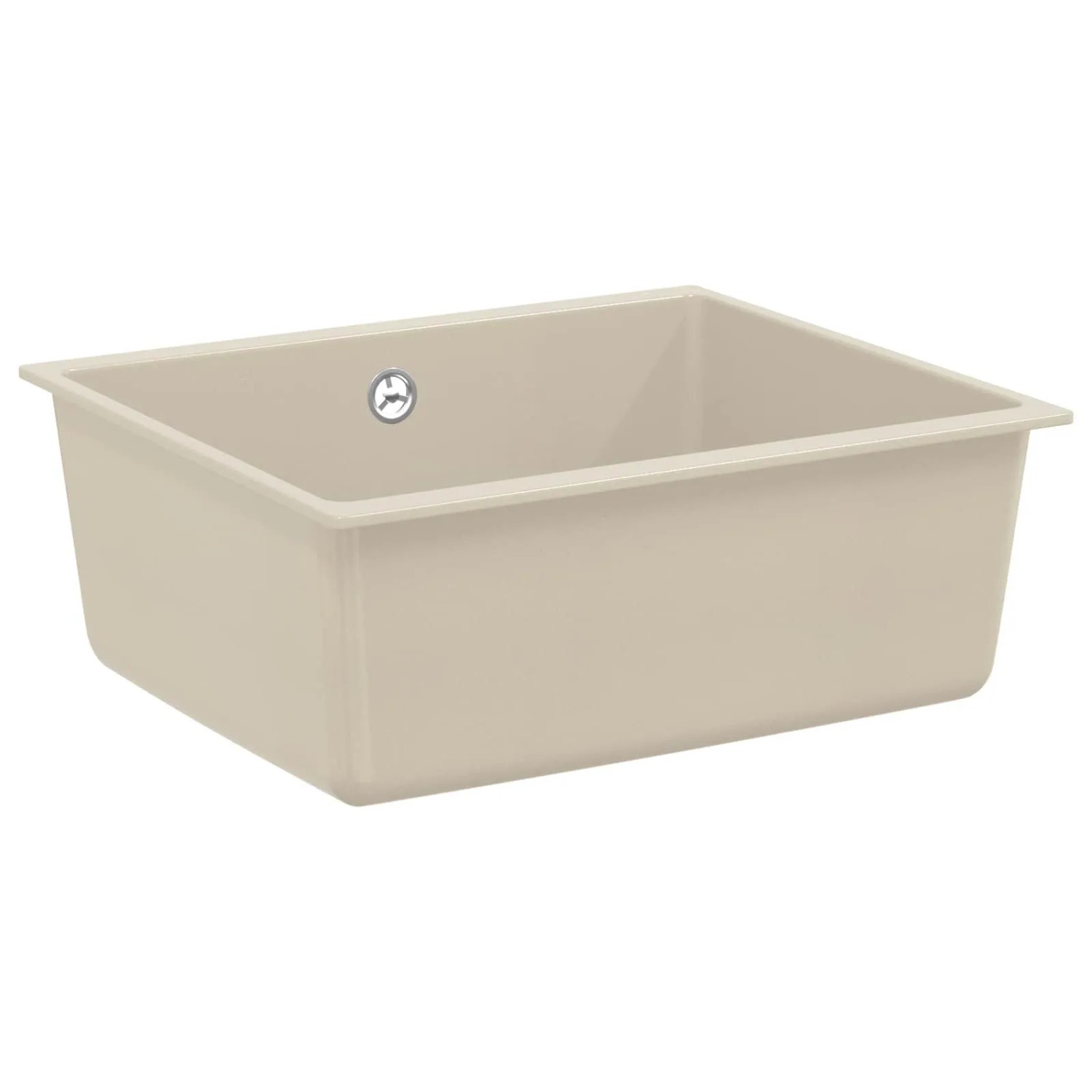 vidaXL Waschbecken Beige 530 x 460 mm 80% Quarz und 20% Harz 42028426