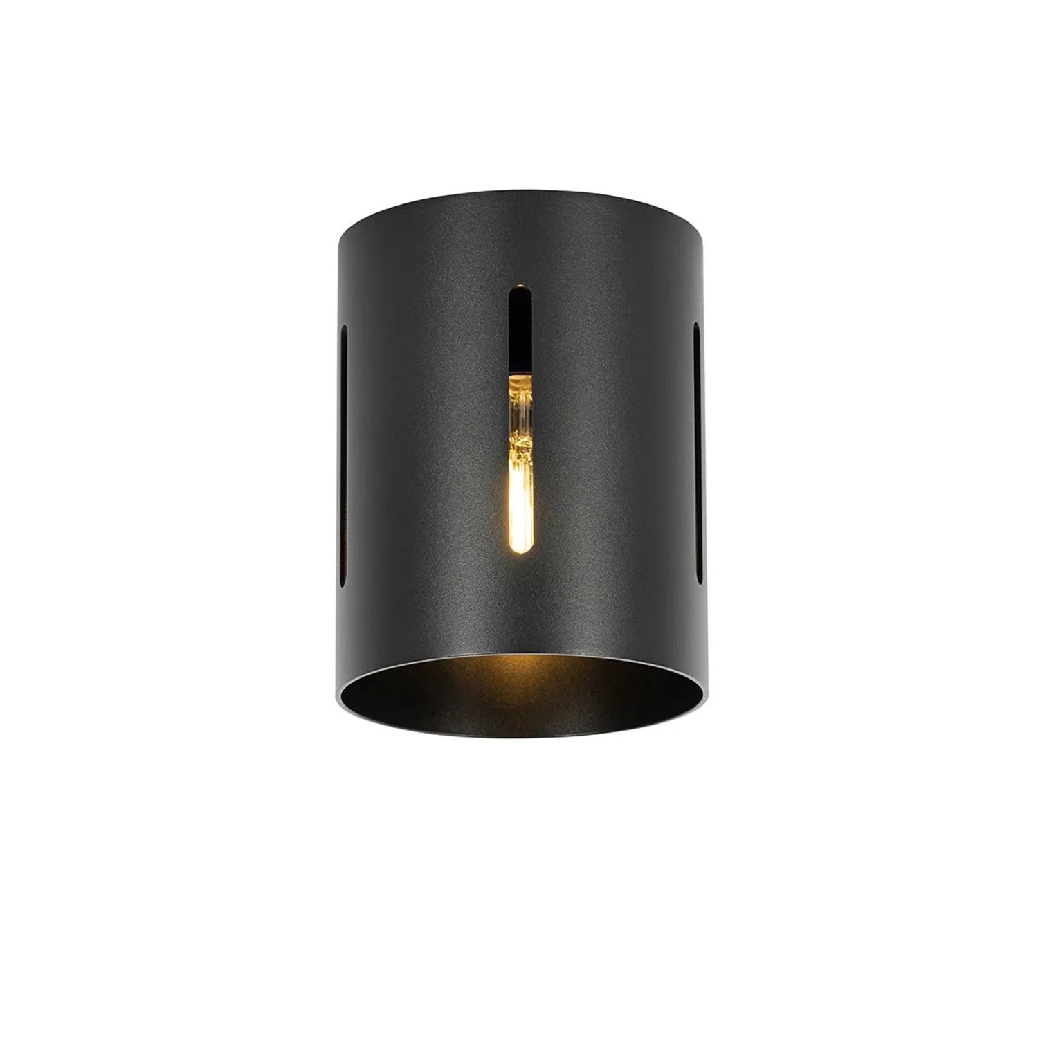 QAZQA Design Deckenleuchte Schwarz mit Lichteffekt Yana